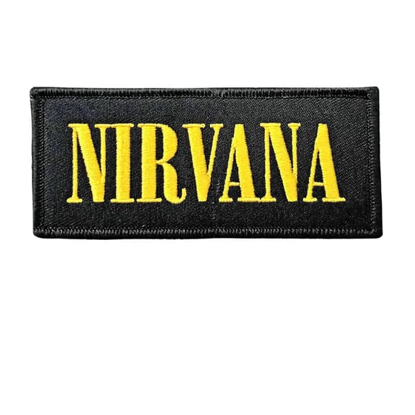 Nirvana Dubbelsidig Logotyp Nyckelring One Size Svart/Gul Black/Yellow One Size