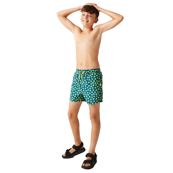 Regatta Boys Skander III Turtle Badshorts 3-4 År Marockansk Moroccan Blue 3-4 Years