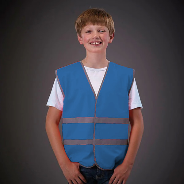 Yoko Hi-Vis Barn/Barn Reflective Border Väst (2-pack) Royal Blue L