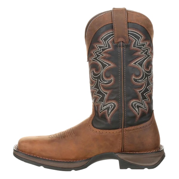 Durango Herr Rebel Cowboy Boots i Fullnarvläder 10 UK Chocol Chocolate/Midnight 10 UK