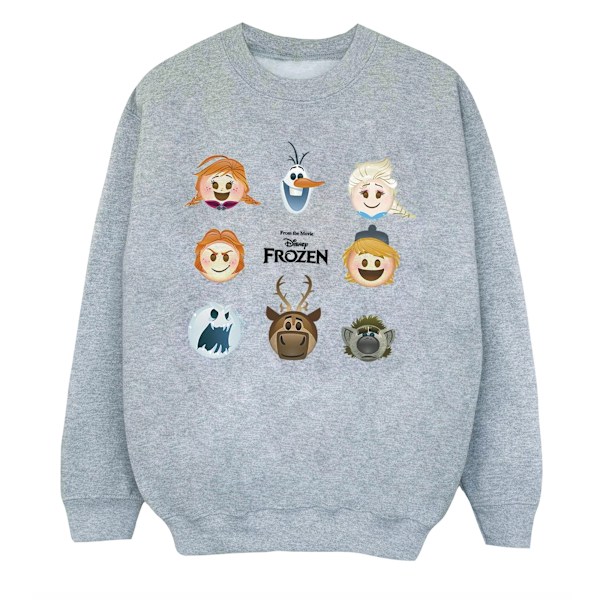 Disney Boys Frozen Heads Sweatshirt 5-6 år Sports Grey Sports Grey 5-6 Years