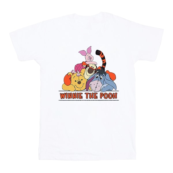 Disney Girls Winnie The Pooh Group Bomull T-shirt 5-6 år Vit White 5-6 Years