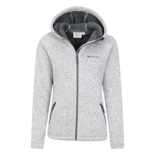 Mountain Warehouse Dam/Damer Nevis Faux Fur Fodrad Full Zip Grey 12 UK