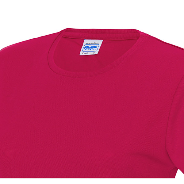 AWDis Just Cool Dam/Kvinnors Sport Enfärgad T-shirt XXL Hetrosa Hot Pink XXL