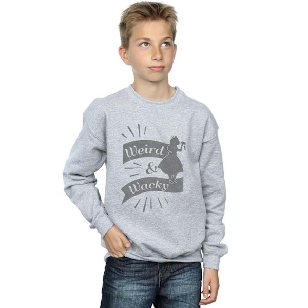 Disney Boys Alice In Wonderland Weird And Wacky Sweatshirt 7-8 Sports Grey 7-8 Years
