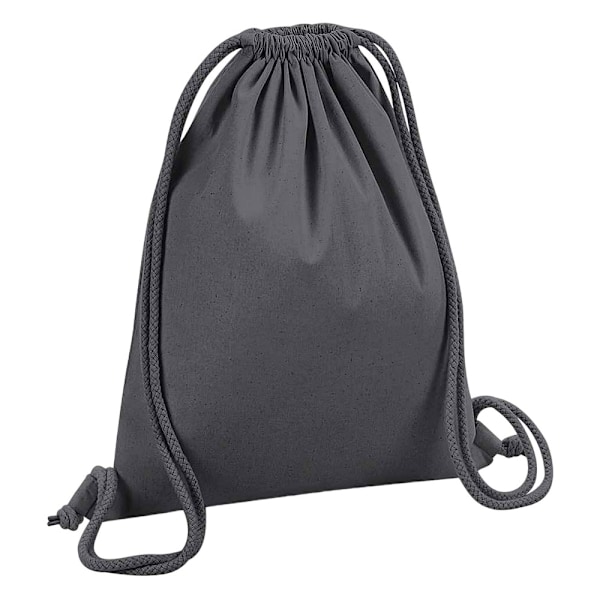 Westford Mill Bomullssnörsäck En Storlek Grafitgrå Graphite Grey One Size
