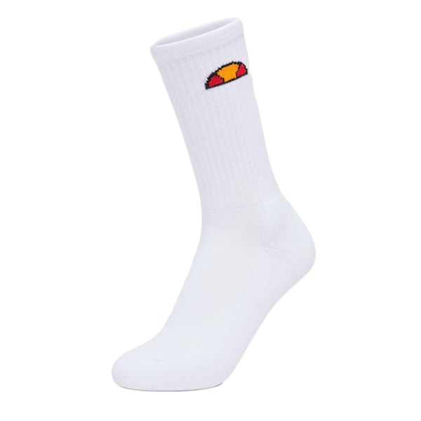 Ellesse Mens Tisbi Logo Crew Socks (3-pack) 6 UK-8.5 UK Vit White 6 UK-8.5 UK