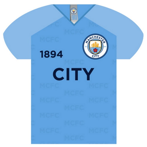 Manchester City FC tröja formad skylt One Size Blå Blue One Size