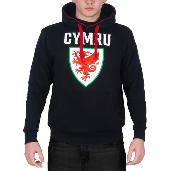 FA Wales Herr Grafisk Fleecetröja M Svart Black M