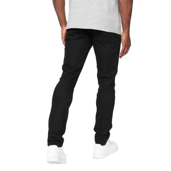 Crosshatch Herr Barbeck Slim Jeans 38L Enfärgad Svart Solid Black 38L