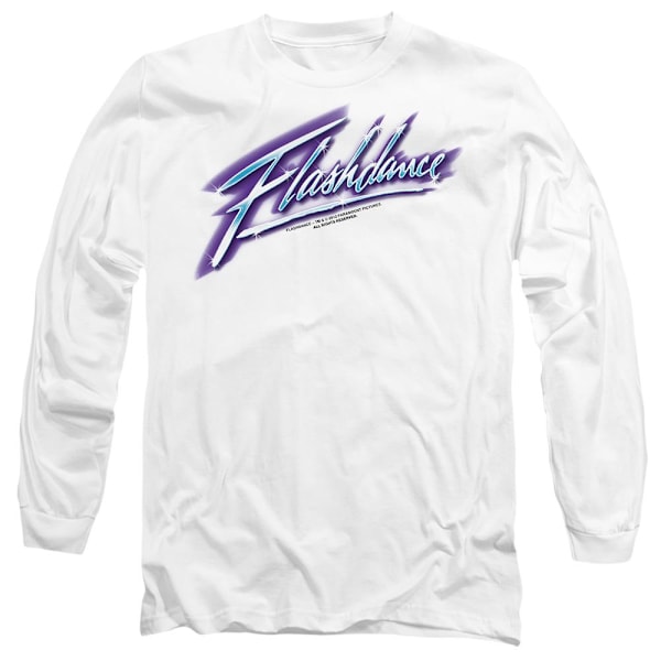 Flashdance Unisex Vuxen Logotyp T-Shirt L Vit White L