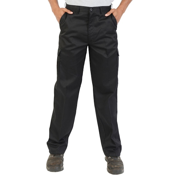Absolute Apparel Arbetsbyxor Combat för Män 48 tum långa Sv Black 48 inches long