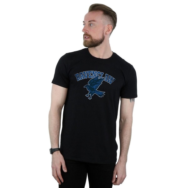 Harry Potter Mens Ravenclaw Cotton T-Shirt L Svart Black L