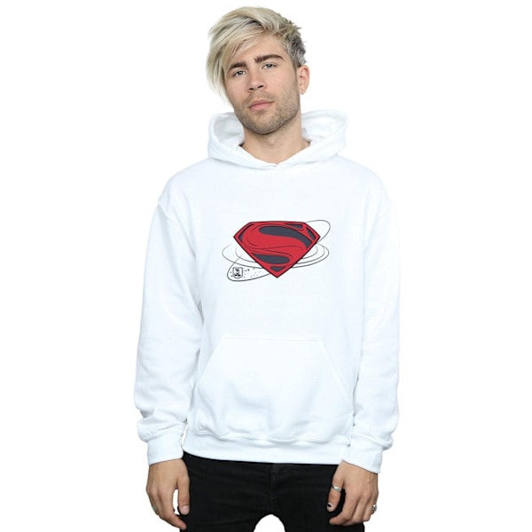 DC Comics Justice League Film Superman Logo Hoodie L Vit White L