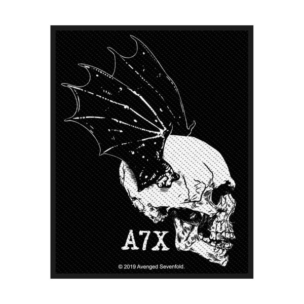 Avenged Sevenfold Skull Patch One Size Svart/Vit Black/White One Size