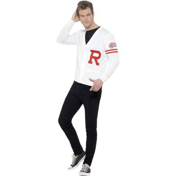 Grease Herr Rydell Prep Kostym M Vit/Röd White/Red M