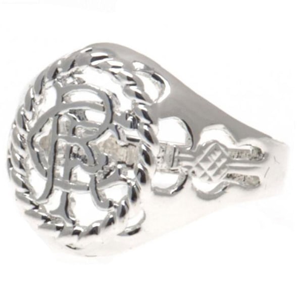 Rangers FC Stor Silver Pläterad Crest Ring One Size Silver Silver One Size