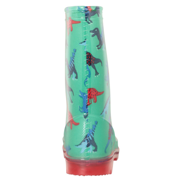 Mountain Warehouse Barnens/Barn Splash Dinosaurie Ljus Upp Brunn Green 7 UK Child