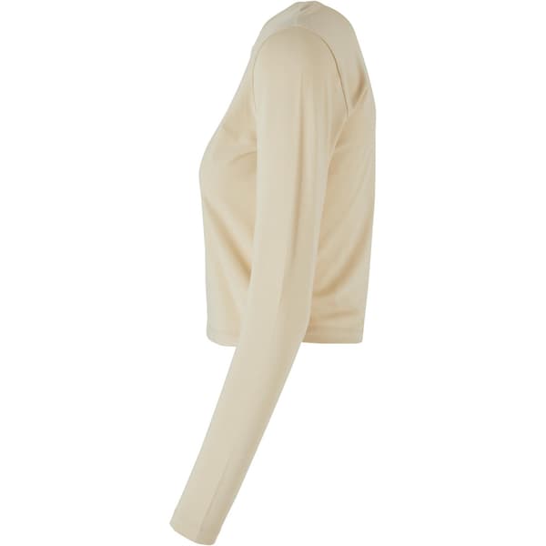 Bygg ditt varumärke Dam/Dam långärmad crop top S Sand Sand S