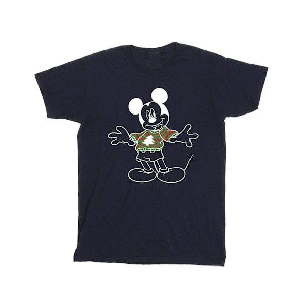 Disney Herr Mickey Mouse Jultröja T-shirt 5XL Marinblå Navy Blue 5XL