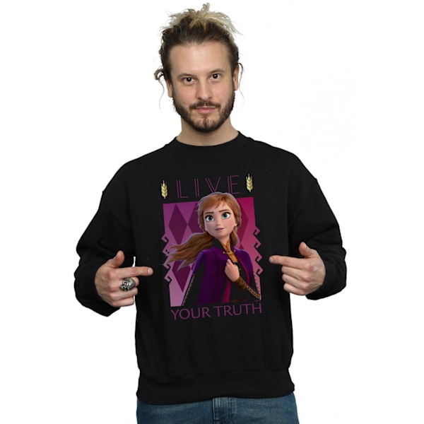 Disney Herr Frozen 2 Anna Live Your Truth Sweatshirt XXL Svart Black XXL