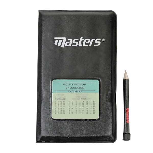 Masters Golf Score Card Holder One Size Black Black One Size