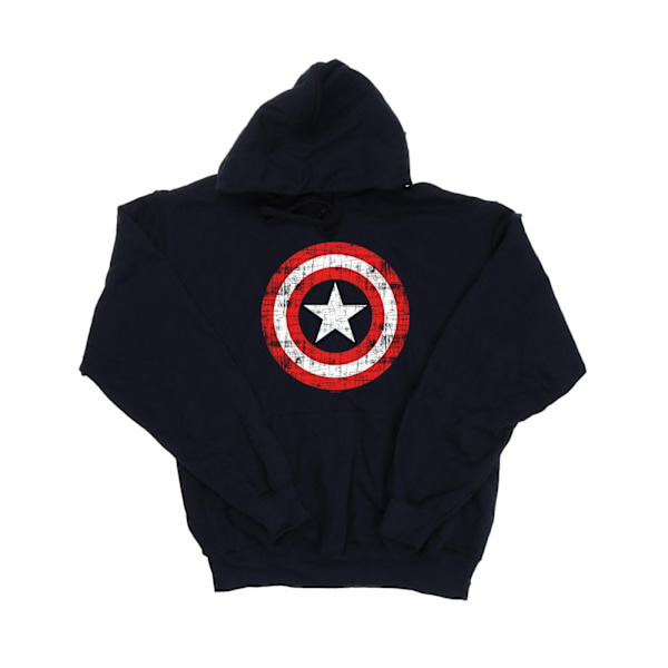 Marvel Boys Avengers Captain America Repad Sköld Hoodie 12 Navy Blue 12-13 Years