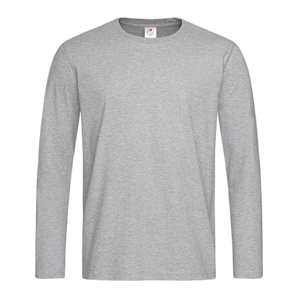 Stedman Comfort Long Sleeved Tee 2XL Heather Grey Heather Grey 2XL