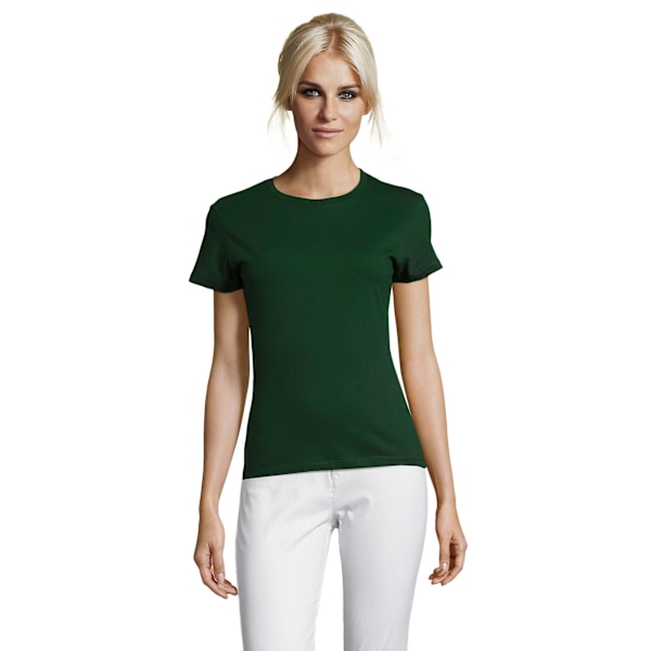 SOLS Dam/Kvinnor Regent Kortärmad T-shirt L Flaskgön Bottle Green L