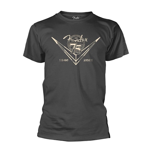 Fender Unisex Adult Bevelled T-Shirt S Grå Grey S