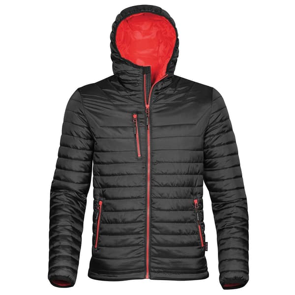 Stormtech Herr Gravity Hooded Thermal Vinterjacka (Slitstark Va Black/True Red XL