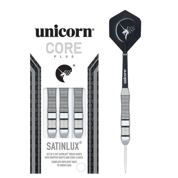 Unicorn Core Plus Satinlux Dart (Pack med 3) 22g Silver/Svart Silver/Black 22g