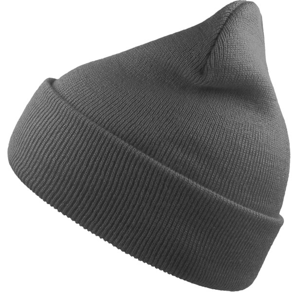 Atlantis Unisex Vuxen Vind Återvunnen Cuffad Mössa En Storlek Mörk Dark Grey One Size
