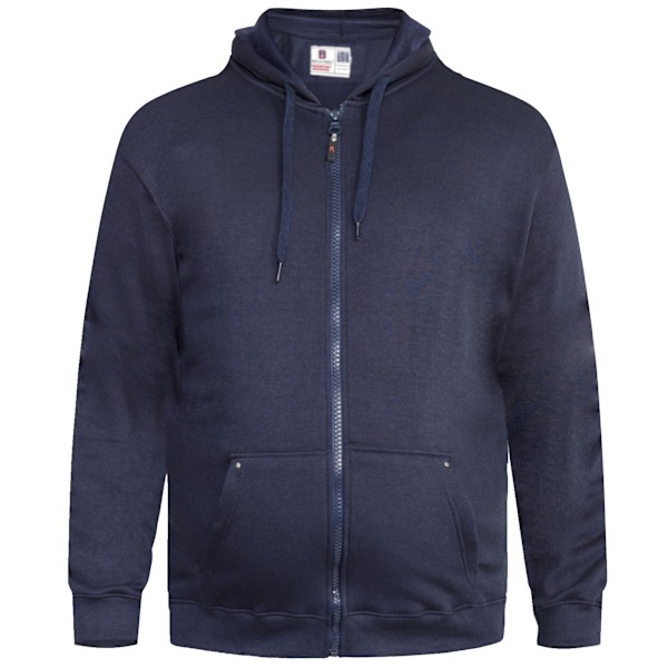 Duke Herr D555 Rockford Cantor Heavyweight Kingsize Full Zip Hoodie Navy 5XL