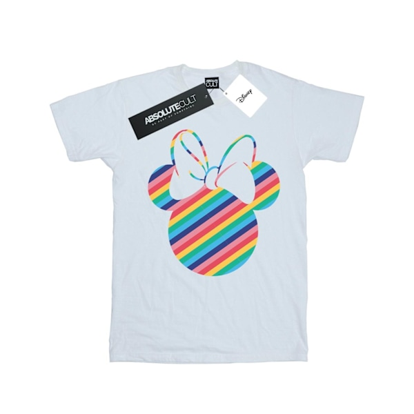 Disney Boys Minnie Mouse Rainbow Face T-shirt 12-13 år Vit White 12-13 Years