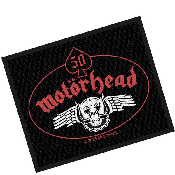 Motorhead Skull Wing Patch One Size Svart/Röd Black/Red One Size