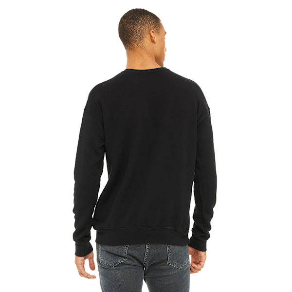 Bella + Canvas Unisex Drop Shoulder Sweatshirt M Svart Black M
