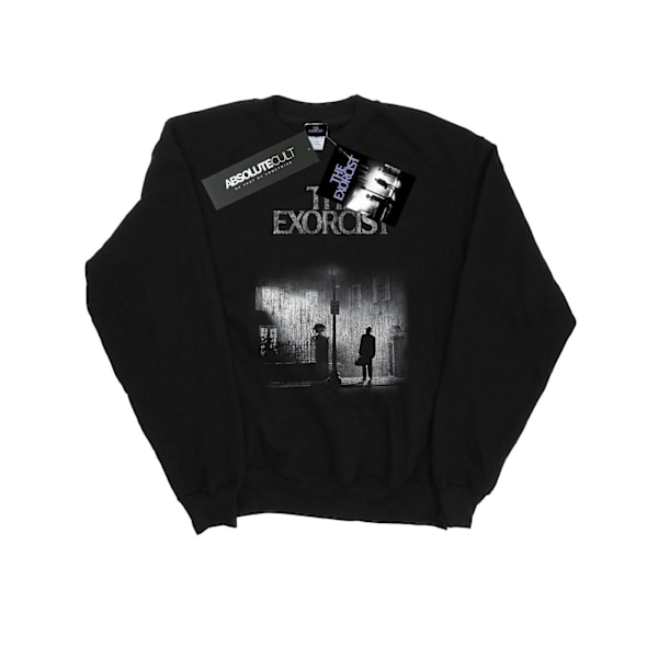 The Exorcist Mens Mono Distressed Poster Sweatshirt 3XL Svart Black 3XL