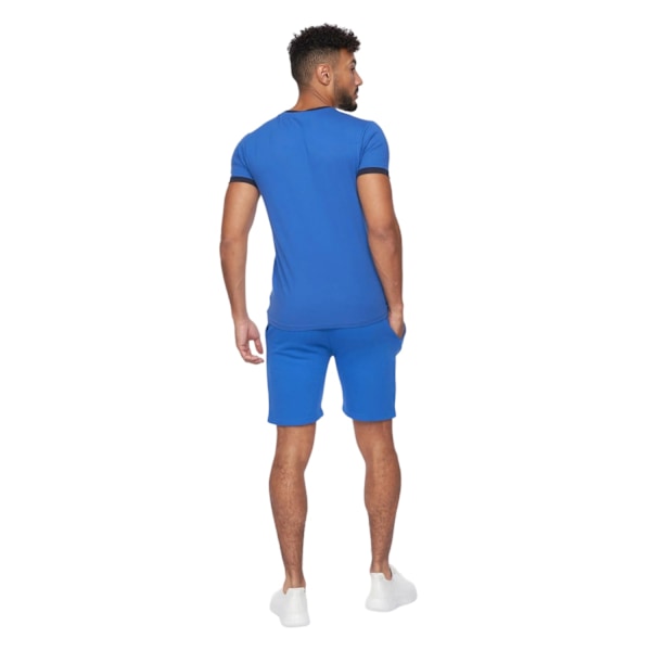 Crosshatch Mens Hamlax T-Shirt & Shorts Set L Blå/Marinblå Blue/Navy L