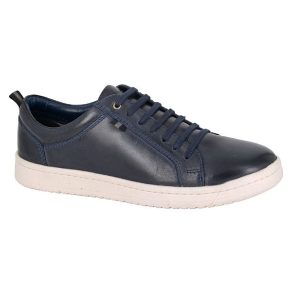 Roamers Herr Lädersneakers 9 UK Marinblå Navy 9 UK