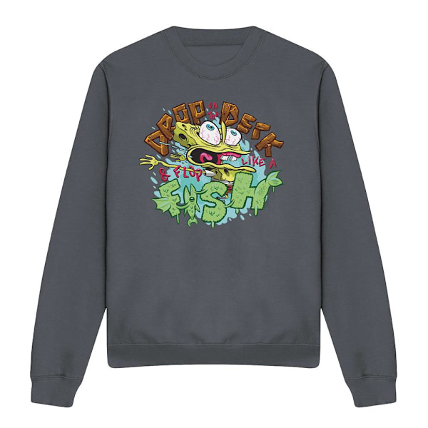 SvampBob Fyrkant Unisex Vuxen Drop And Flop Sweatshirt S C Charcoal S