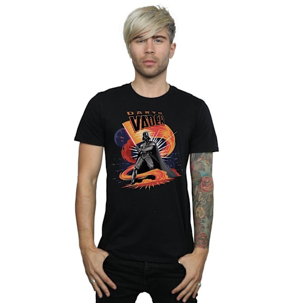 Star Wars Darth Vader Swirling Fury T-shirt M Svart Black M