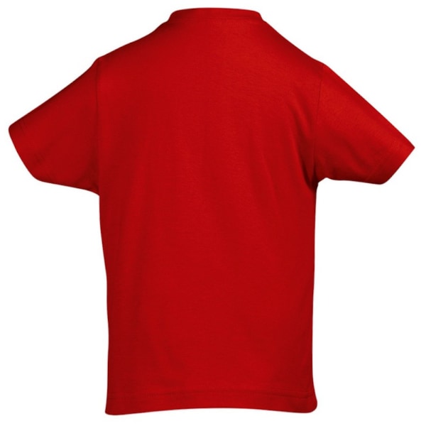 SOLS Kids Unisex Imperial Heavy Cotton kortärmad T-shirt 8 år Red 8yrs