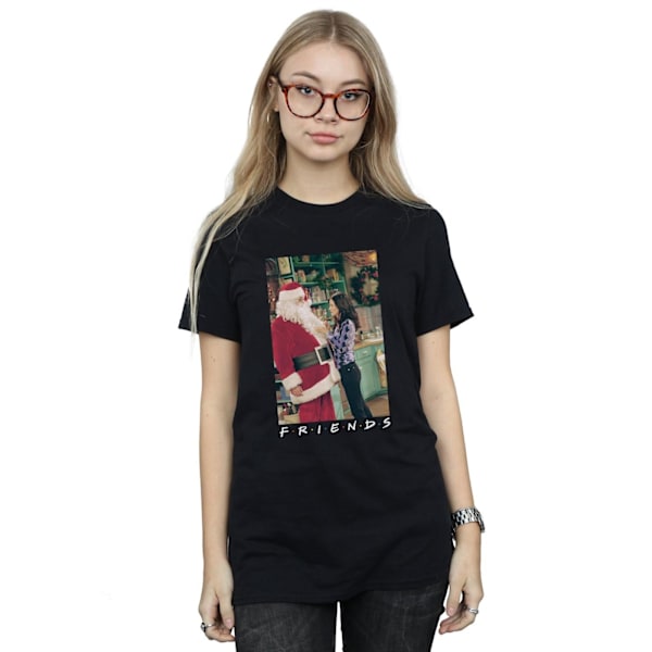 Friends Dam/Damer Chandler Claus Bomull Boyfriend T-Shirt M Black M