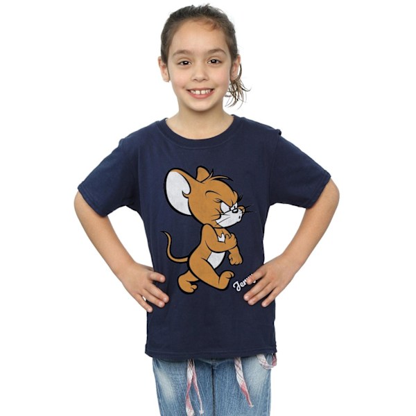 Tom och Jerry Girls Mouse Bomull T-shirt 12-13 år Marinblå Navy Blue 12-13 Years