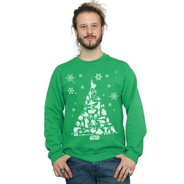 Star Wars Julgranströja för Män L Irländsk Grön Irish Green L