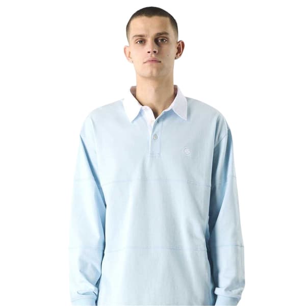 Pretty Green Herr Islington Rugbytröja M Ljusblå Light Blue M
