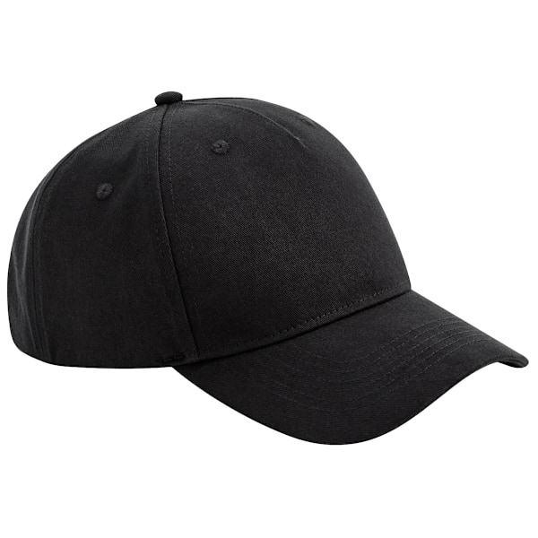 Beechfield Unisex Vuxen Ekologisk Bomull 5 Panel Baseball Cap One Black One Size