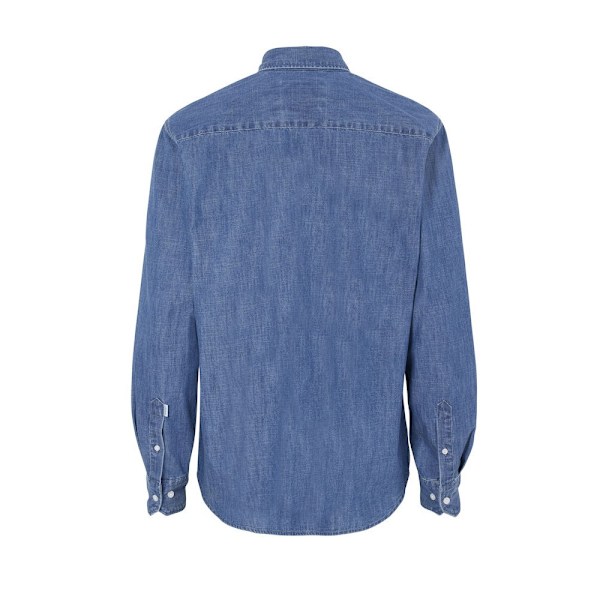 Cottover Herr Denim Slim Skjorta XL Blå Blue XL