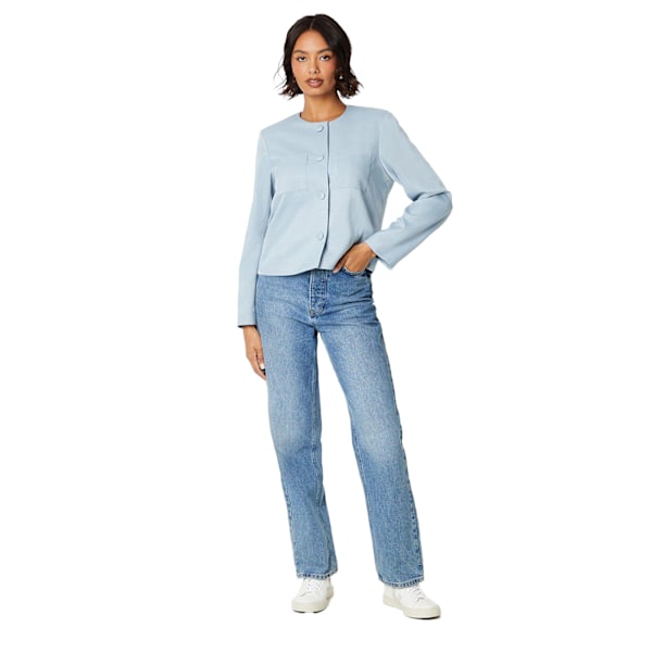 Dorothy Perkins Kvinnor/Damer Kavaj med fickor framtill 16 UK Ljus B Light Blue 16 UK